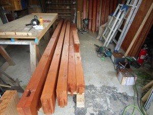 パーゴラ風ウッドデッキ屋根の製作