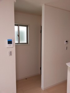 階段開口部のドア工事