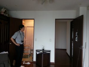 タワーマンションの茶室工事