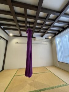 エアリアルヨガ用の天井下地工事