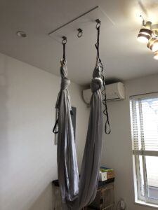 エアリアルヨガ用の天井下地工事