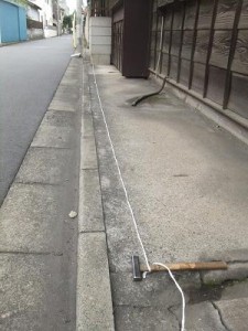 井戸蓋の交換と内部調査