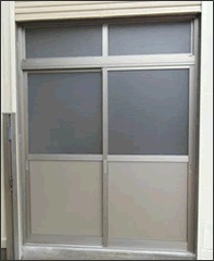 倉庫のサッシ取り付け 施工後