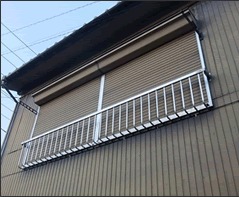 物干し金具の設置 施工後
