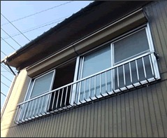 物干し金具の設置 施工前
