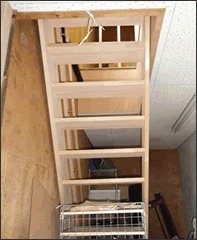 倉庫の階段の設置 施工後