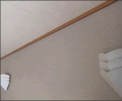 ピクチャーレールの取付 施工前