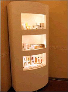 アロマショップの什器作成 施工後
